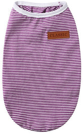KUTKUT Classic Dog Striped Shirt Puppy Clothes for Small Dogs, Stretchy Summer Cotton Cat Vest Doggy Tee Tank Top for Maltese, Bichon, Papillon, Pekingese